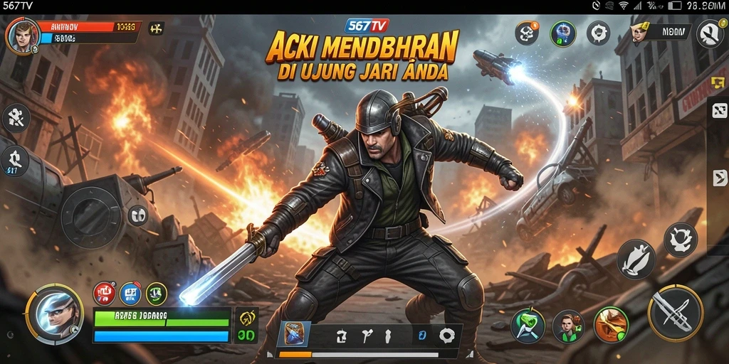 Tampilan seru gameplay 567TV dengan aksi mendebarkan.