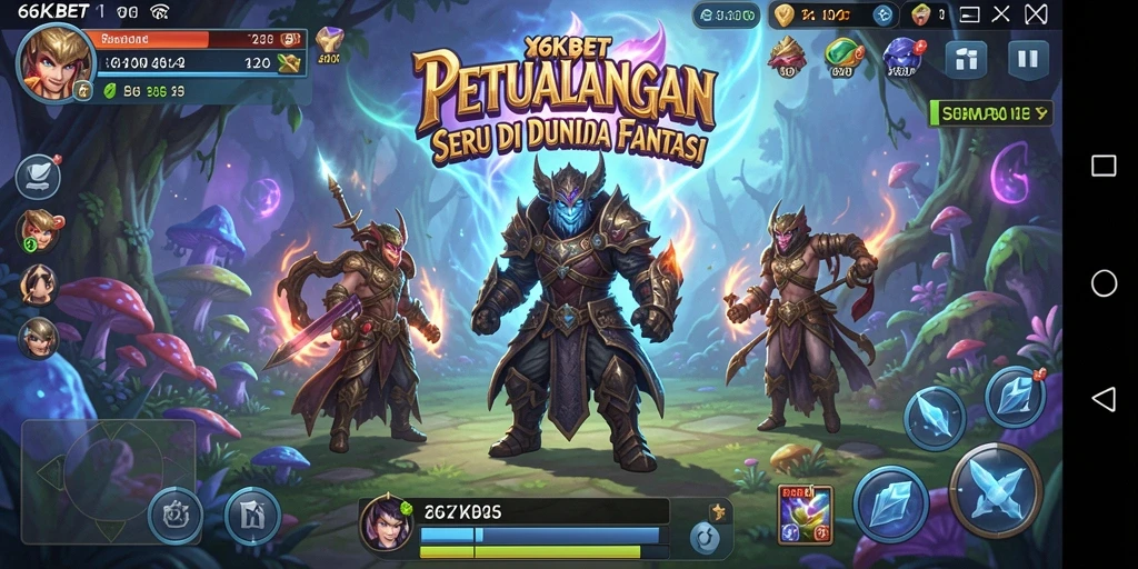 Tampilan gameplay 66KBET yang penuh aksi dan petualangan.