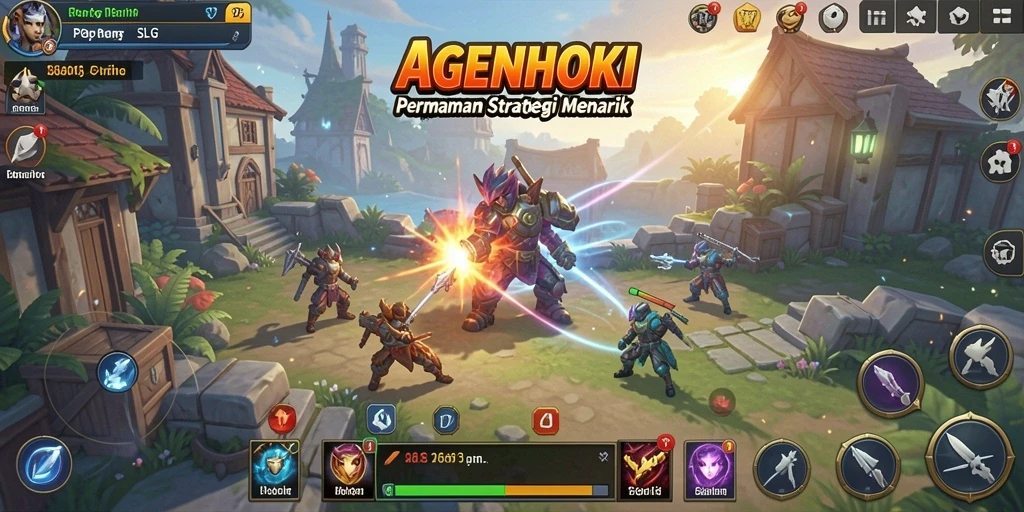 Tampilan menarik dari gameplay AGENHOKI yang penuh strategi.
