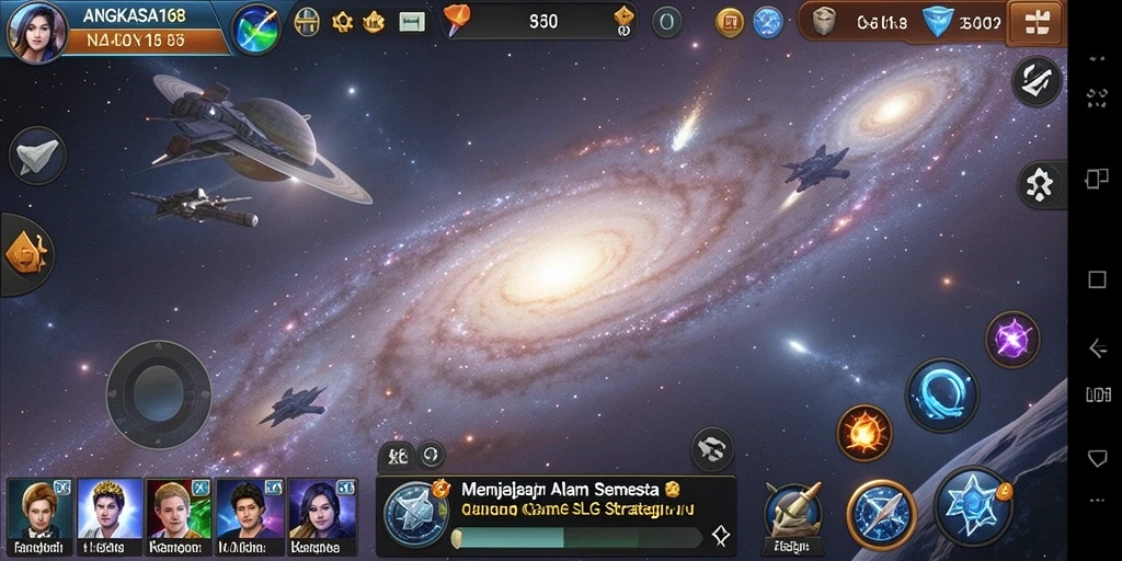 Tampilan gameplay menarik di ANGKASA168 dengan strategi luar angkasa.