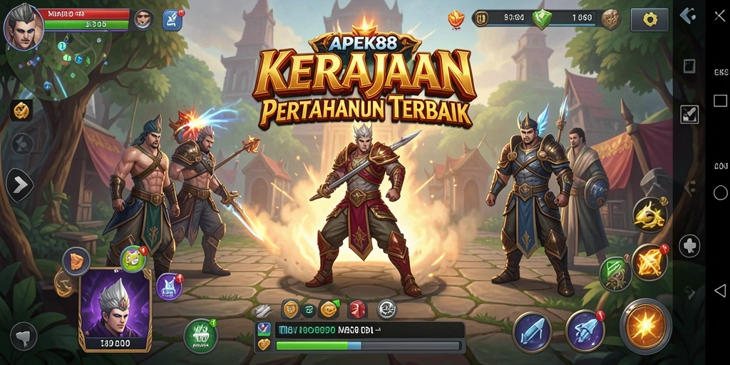 Tangkapan layar APEK88 menampilkan aksi seru dalam pertempuran Tower Defense.
