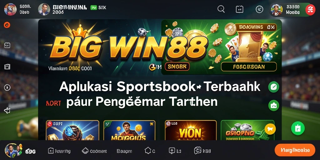 Tampilan gameplay menarik dari aplikasi Sportsbook BIGWIN88.
