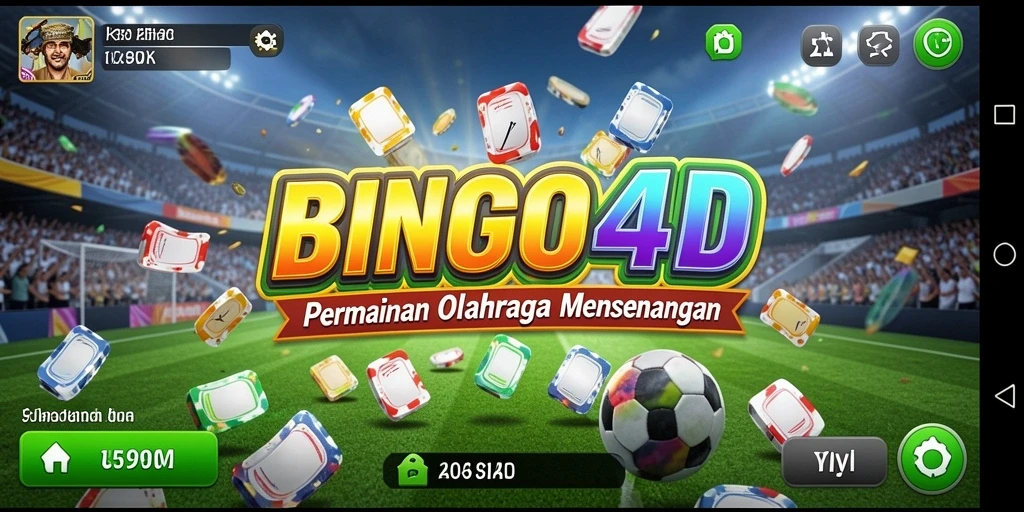 Tampilan gameplay BINGO4D yang menarik dan penuh aksi olahraga.