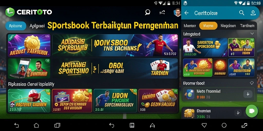 Tampilan utama CERITOTO dengan berbagai opsi taruhan menarik.
