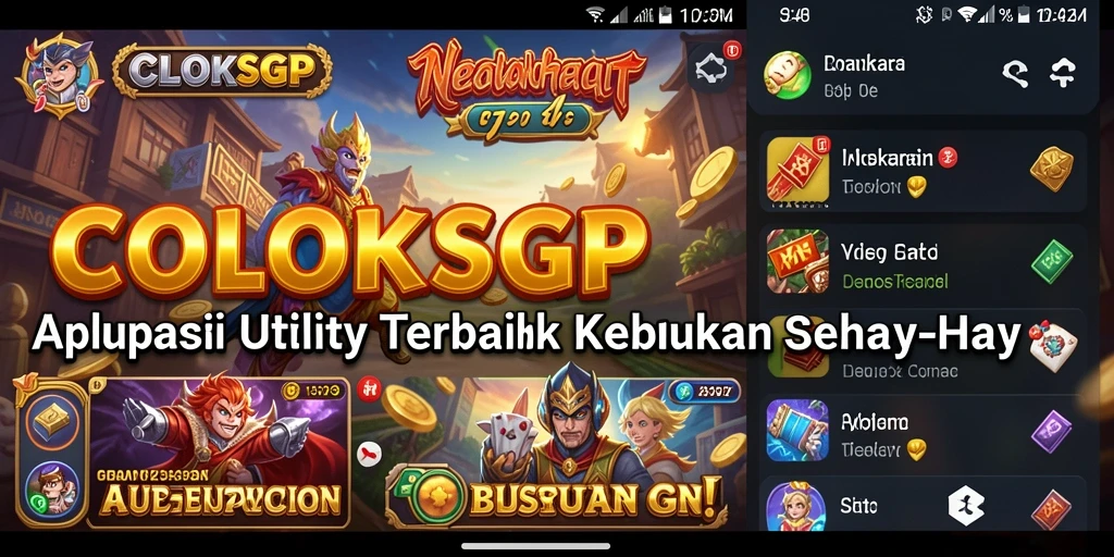 Tampilan utama COLOKSGP menampilkan fitur manajemen yang efisien dan menarik.