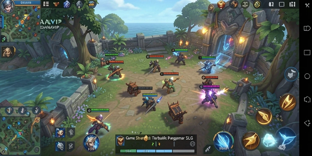 Tampilan gameplay DANAVIP yang menarik dengan elemen strategi.