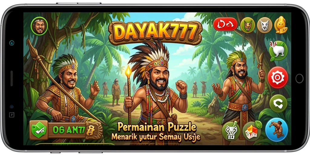 Tampilan gameplay DAYAK777 yang menantang dan menghibur.