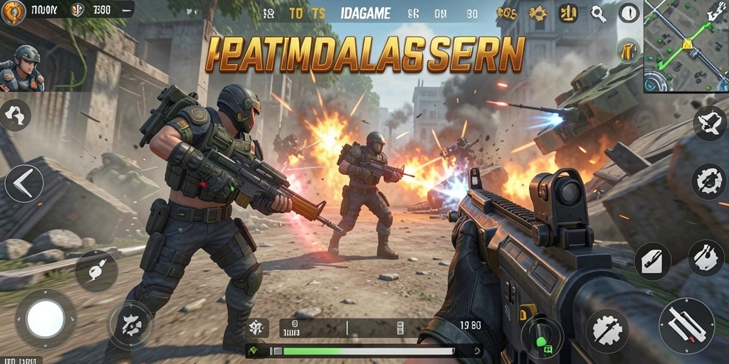 Tangkapan layar utama menunjukkan aksi gameplay mendebarkan di IDAGAME.