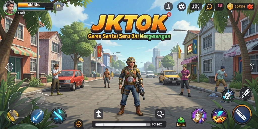 Screenshot gameplay JKTOK yang menarik dan menghibur.