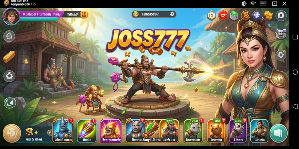 Screenshot JOSS777 menunjukkan antarmuka yang intuitif dan fitur yang bermanfaat.