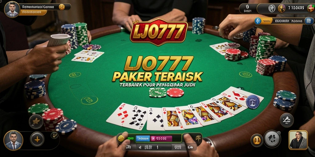 Screenshot gameplay LJO777 menampilkan aksi seru permainan Poker.