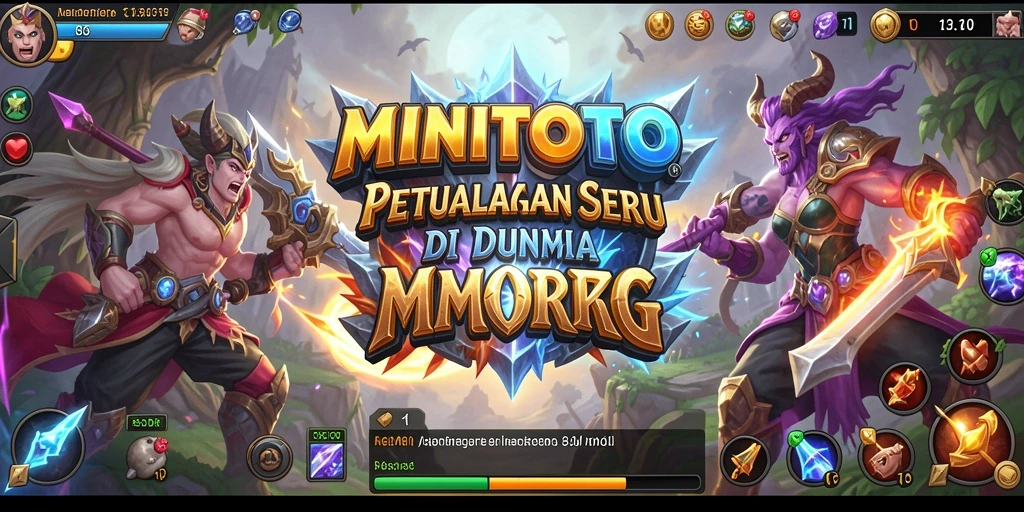 Screenshot menunjukkan aksi seru dalam permainan MMORPG MINITOTO.