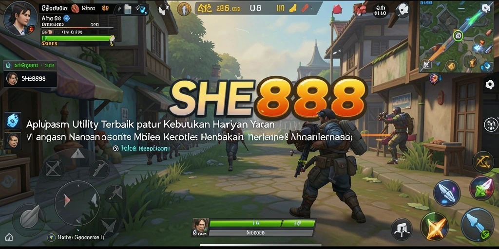Tampilan antarmuka SHE888 yang jelas dan mudah digunakan.