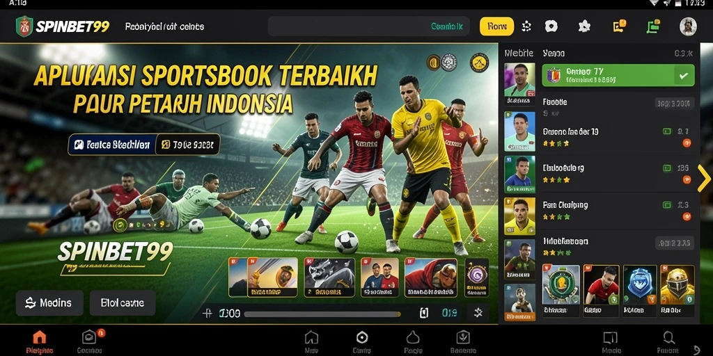 Tampilan menarik dari gameplay SPINBET99 dalam taruhan olahraga.