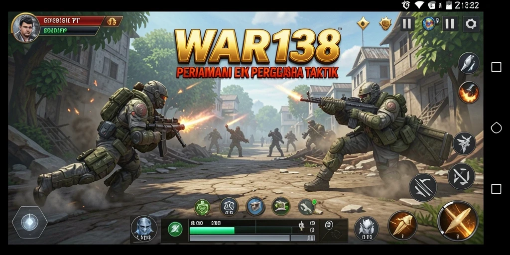 Tangkapan layar <strong>WAR138</strong> menunjukkan aksi pertempuran strategi yang intens.