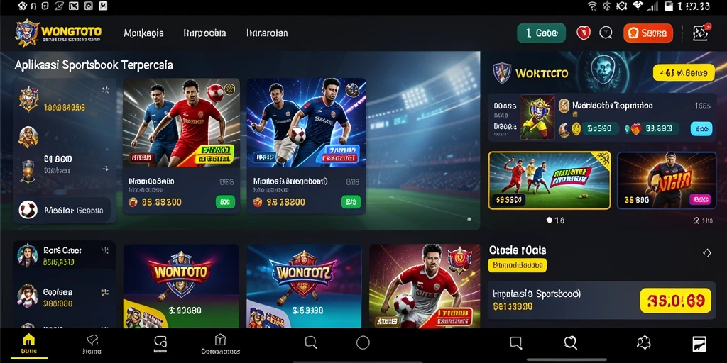 Screenshot menunjukkan antarmuka pengguna WONGTOTO yang intuitif dan menarik.